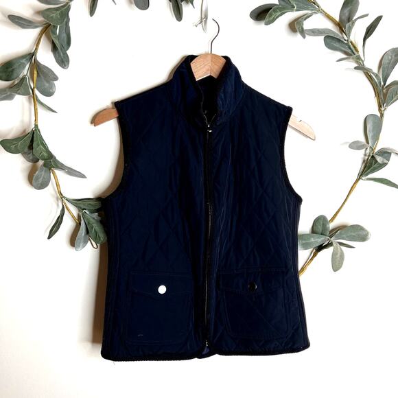 Talbots Dark Blue Quilted Vest LAST CALL - Picture 1 of 5